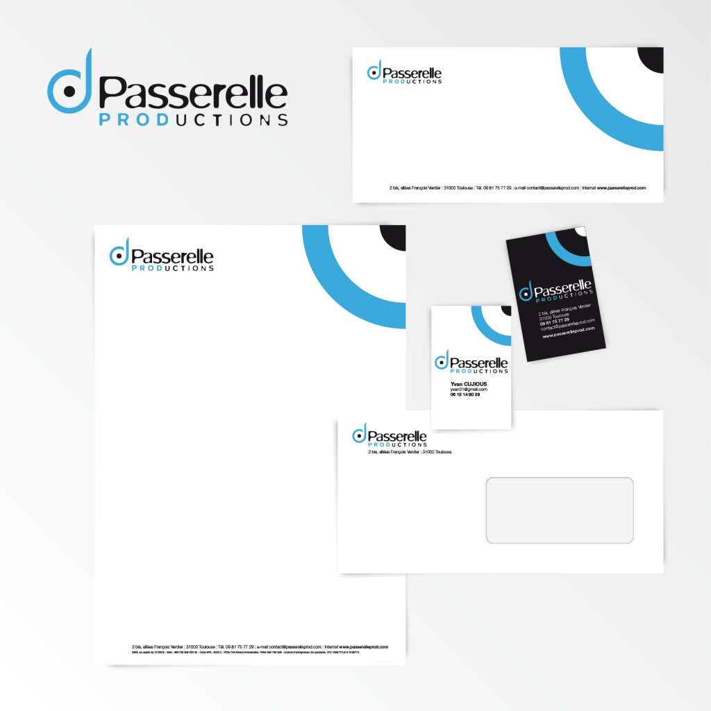 Passerelle Productions | Création du logotype et charte graphique